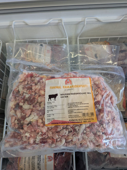 Fanimal naudan rasvarouhe 1kg (F)
