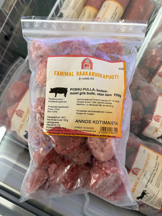 Fanimal Possu pulla, luuton 700g
