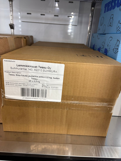 UUTUUS Tessu sika-nautajauheliha 20 x 500g (laatikko) (D)