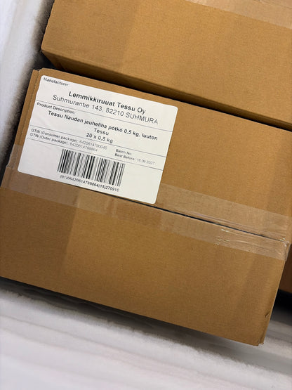 Tessu Naudanjauheliha 20 x 0,5kg laatikko (D)