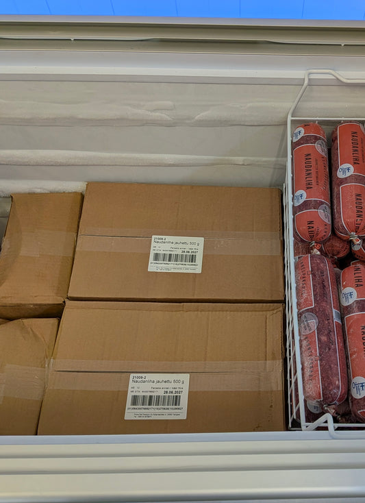 Kennelpakaste jauhettu naudanliha 12 x 500g (laatikko) (F)