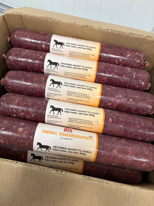 Hevonen jauhettu, luuton 500g (E)