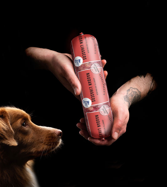 Kennelpakaste jauhettu naudan lihaseos 800g (G)