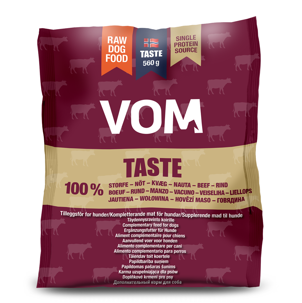 VOM Taste Nauta raakaruoka pullat 560g (VOM pakastin)