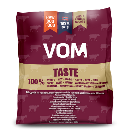 VOM Taste Nauta raakaruoka pullat 560g (VOM pakastin)