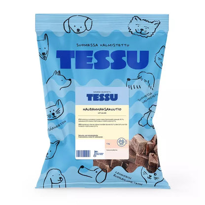 Tessu naudan maksa kuutio 1kg (A)
