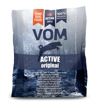 VOM Active Original raakaruoka pullat 560g (VOM pakastin)